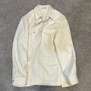 Suitsupply Men's Lightweight Shirt Jacket in Cream